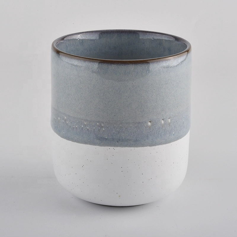 round bottom black glazing color candle making vessels