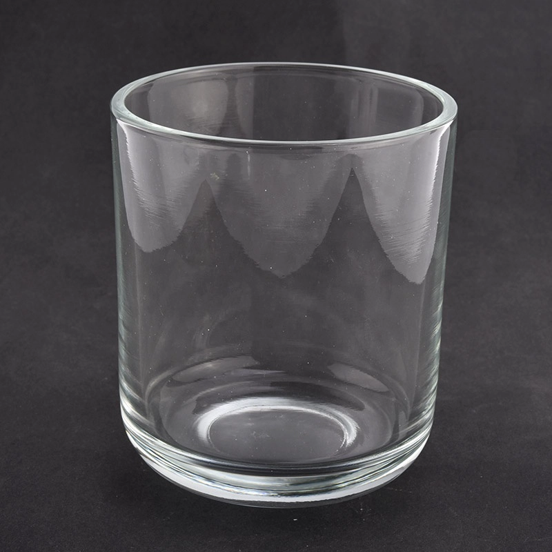 Round bottom glass candle jar for wholesale