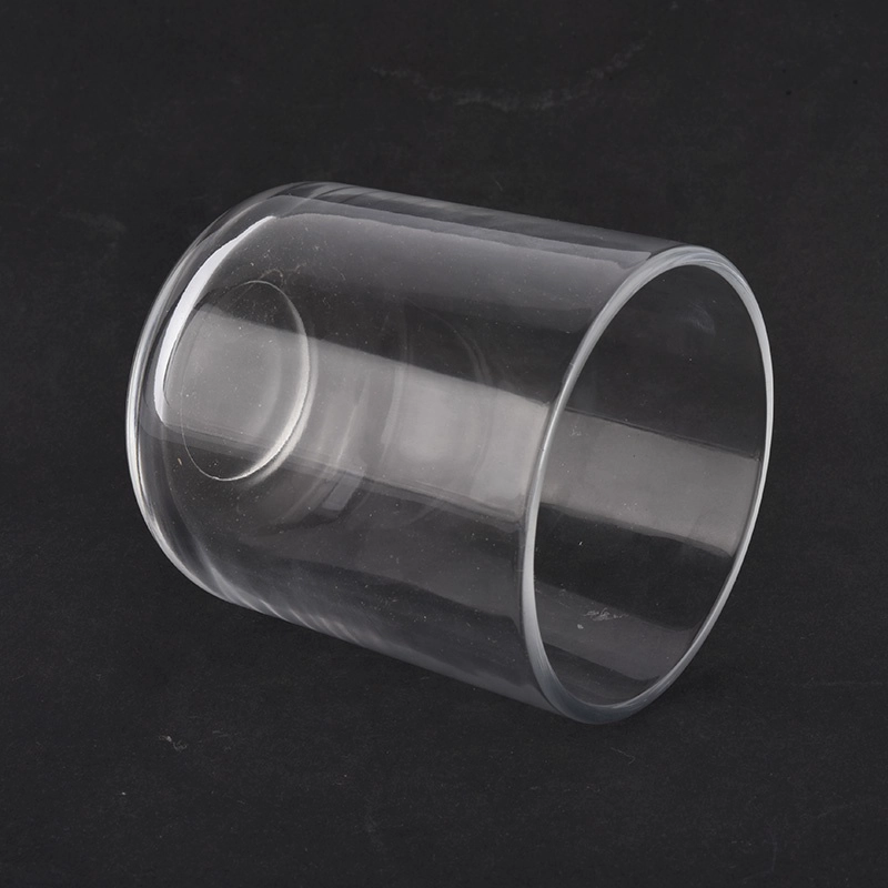luxury round bottom clear glass candle jars