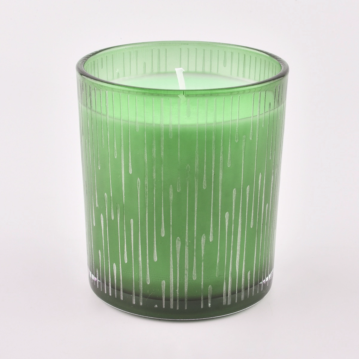 Wholesale sanding pattern glass candle jars