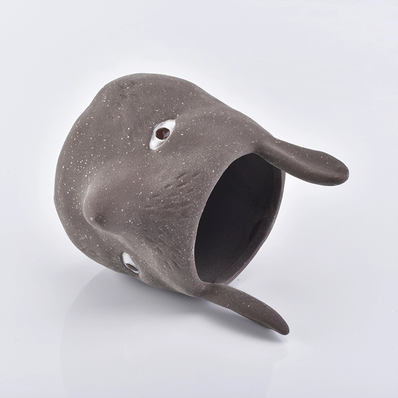animal ceramic candle container with different shapes for you