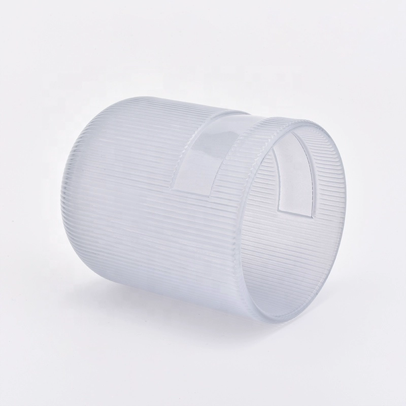 In bulk custom cylinder luxury glass candle jar manufacturer
