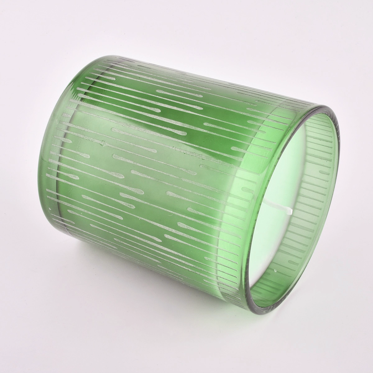 Wholesale sanding pattern glass candle jars