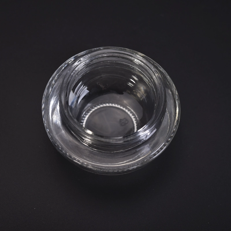 100 g white glass jar with plastic lid