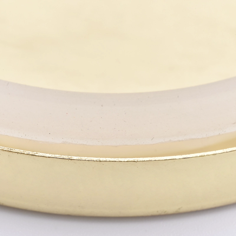 Stainless steel metal lid for candle jars