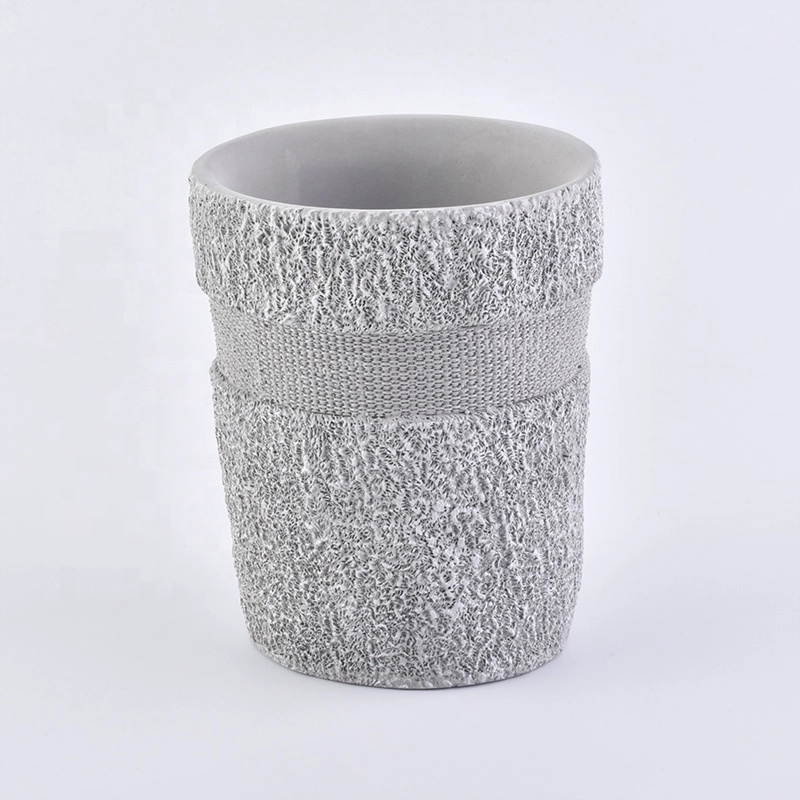 Luxury grey cement bathroom accessories four sets hotel home use