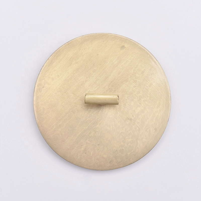 In bulk Custom round gold metal lids for candle jars