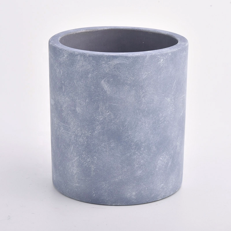 simple luxury cement candle container