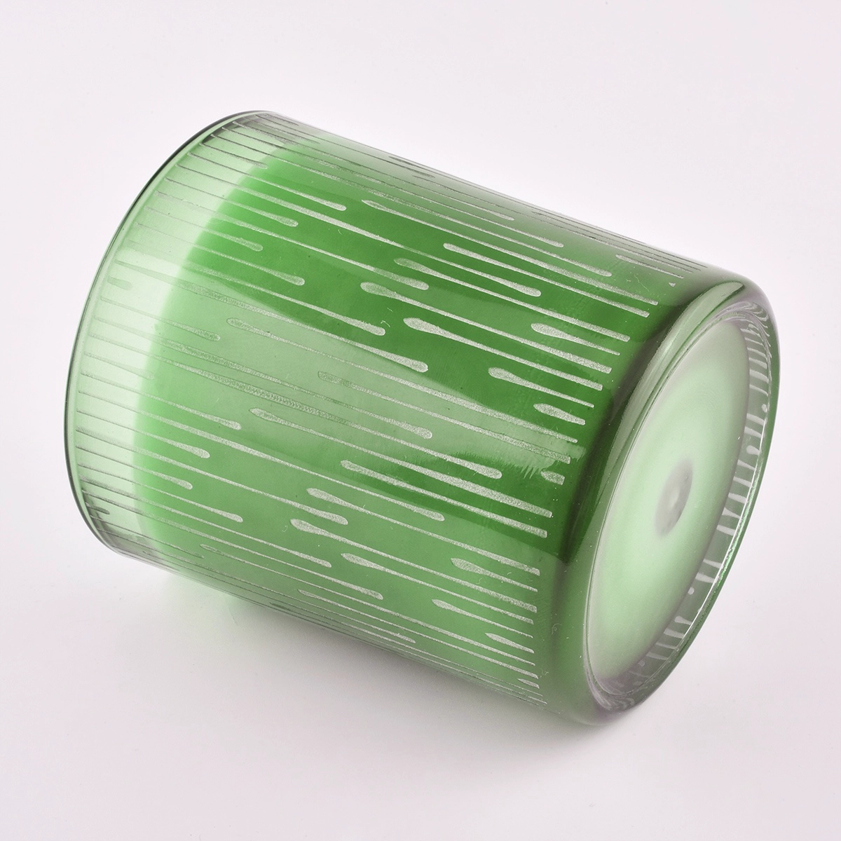 Wholesale sanding pattern glass candle jars
