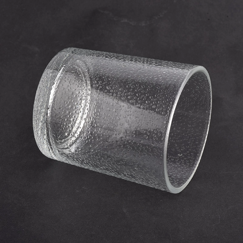 luxury clear decoration glass candle jar
