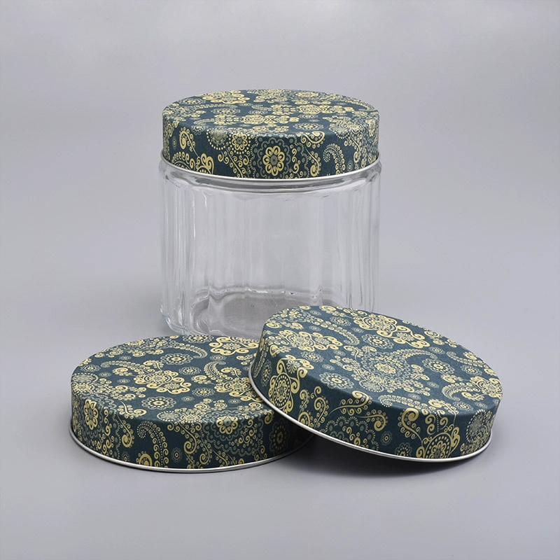 home decor metal candle container lid