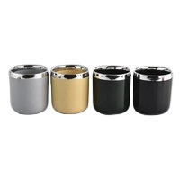 luxury black ceramic candle jar