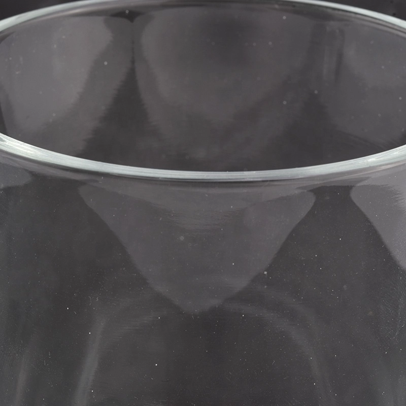 Round bottom glass candle jar for wholesale