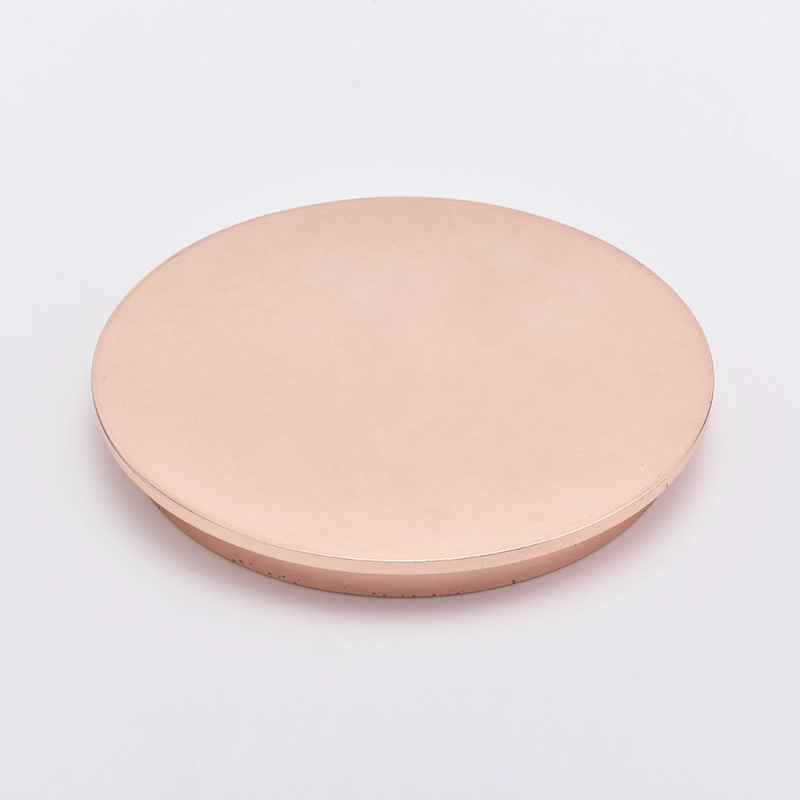 luxury zinc alloy metal lid for candle holders