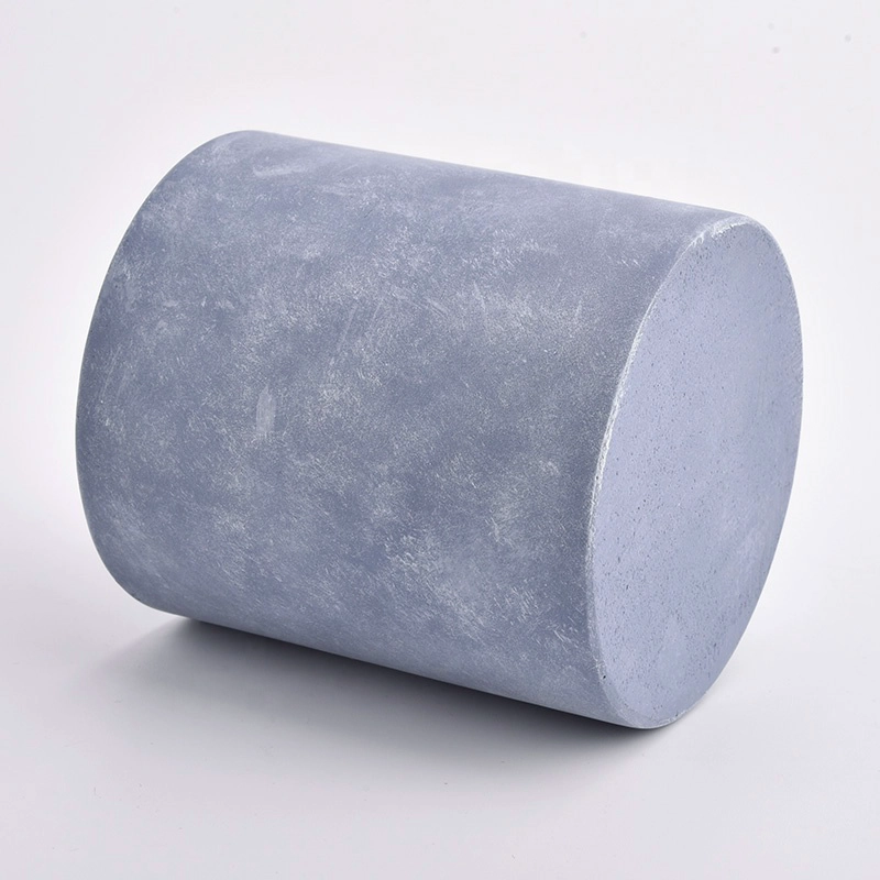 simple luxury cement candle container