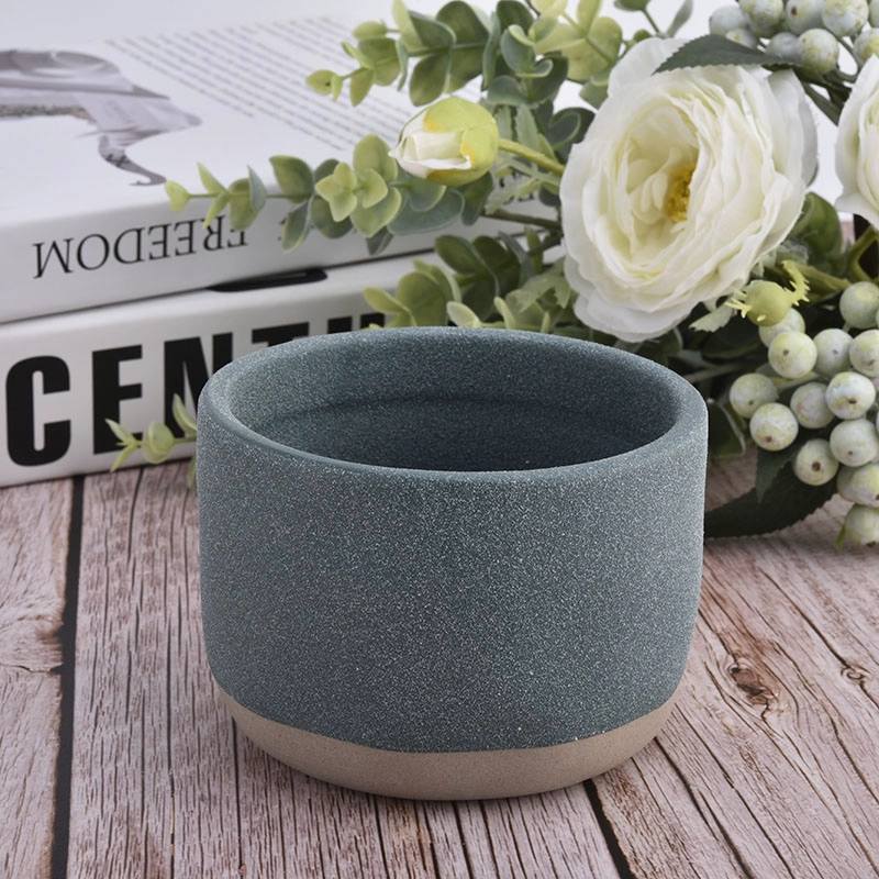 home decor sandy glazing ceramic candle holder