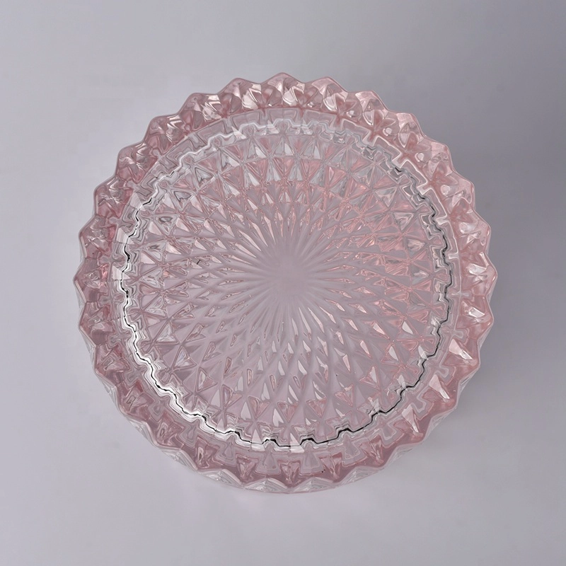 wedding decor glass candle containers with lids
