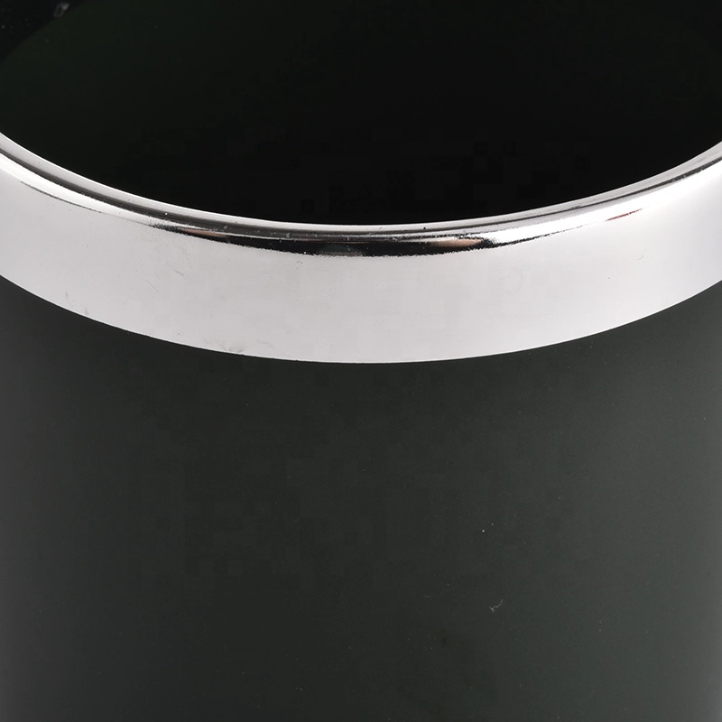 luxury black ceramic candle jar