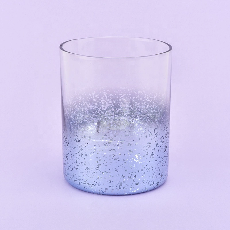 Supplier unique blue mercury empty glass vessels for candles 6 oz 10 oz 12 oz