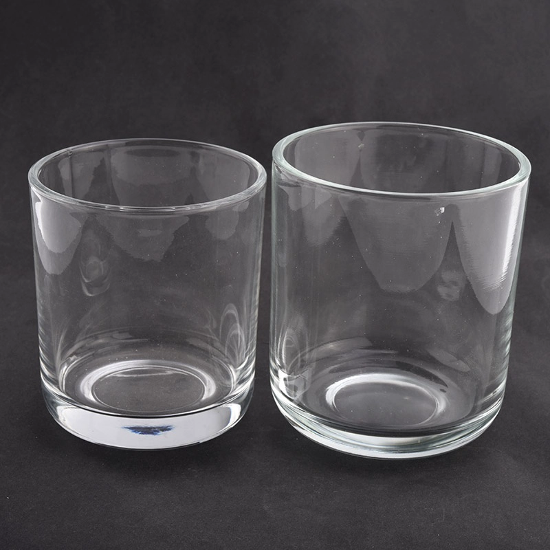 Round bottom glass candle jar for wholesale