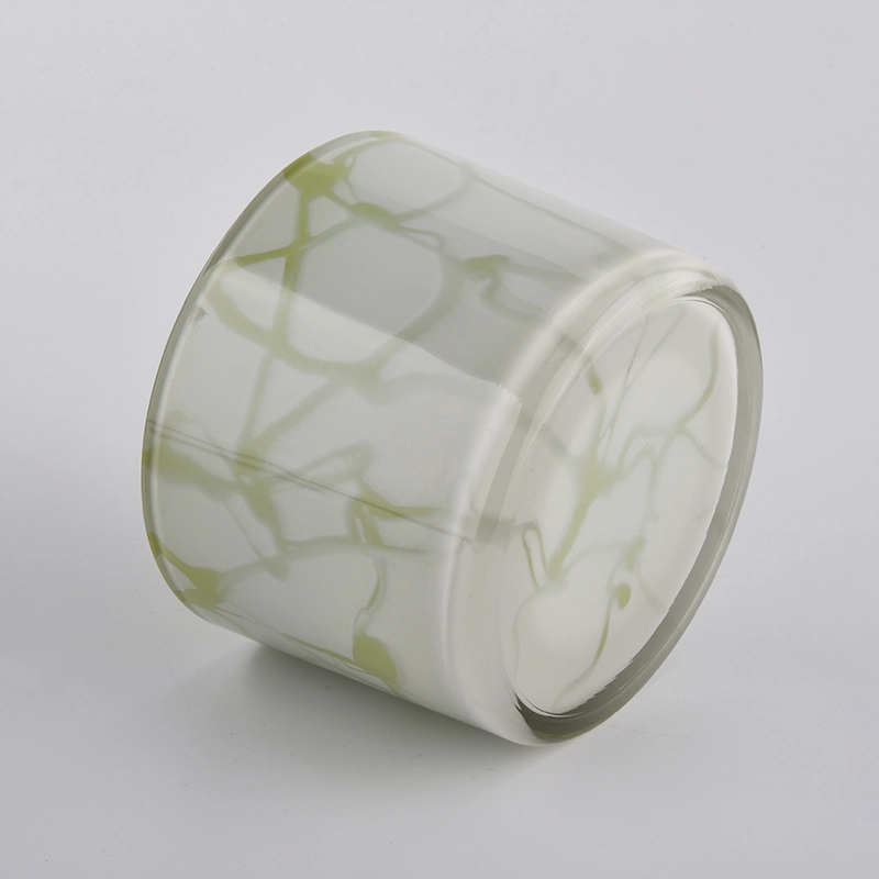 New decoration for 3 wick glass candle containers