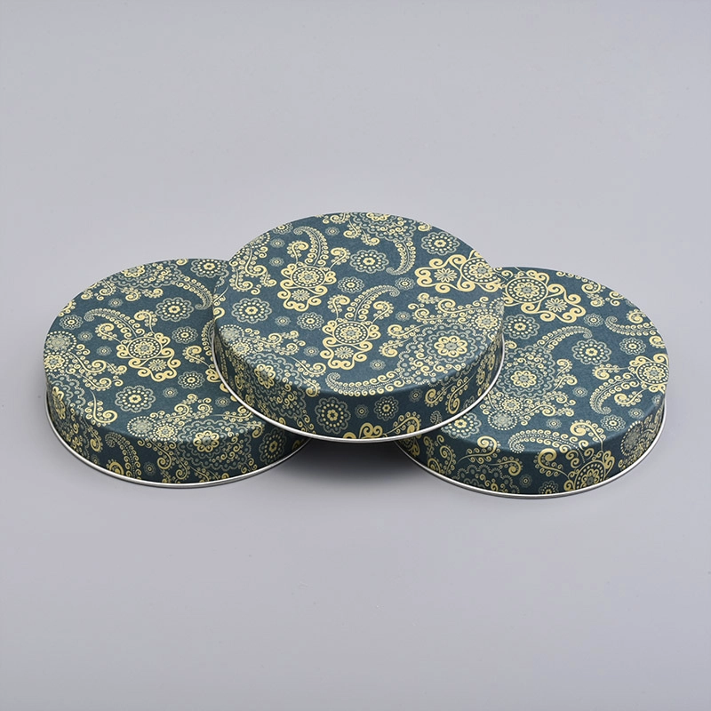 home decor metal candle container lid