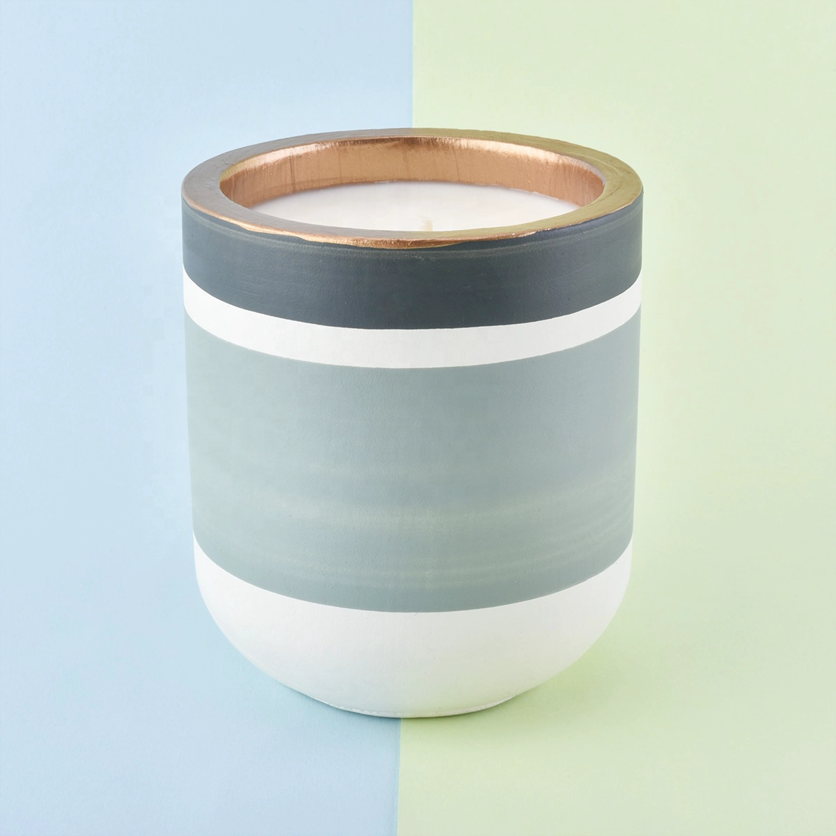 Bulk Custom logo luxury concrete candle cement jar holders