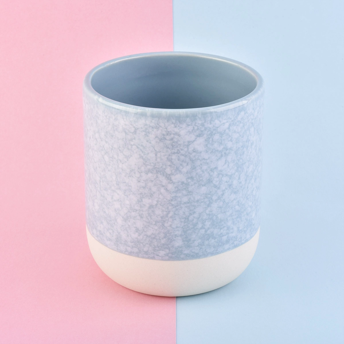 Sunny custom blue empty ceramic candle holders suppliers