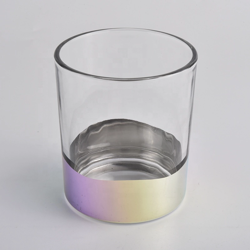 Gold decal on the candle holder glass