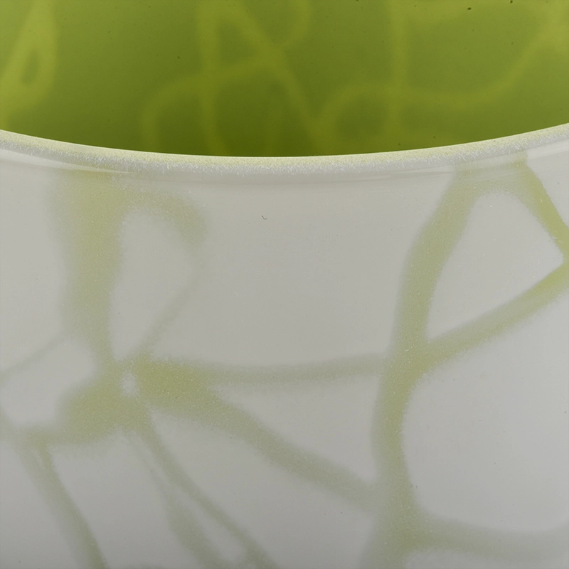 New decoration for 3 wick glass candle containers
