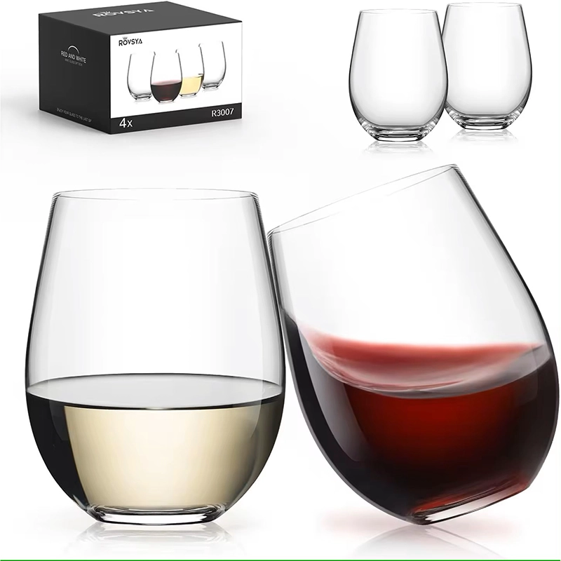 color box packing of wine glasses