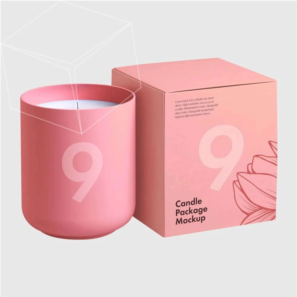 gift box packing of scented candle jars 7 of 9