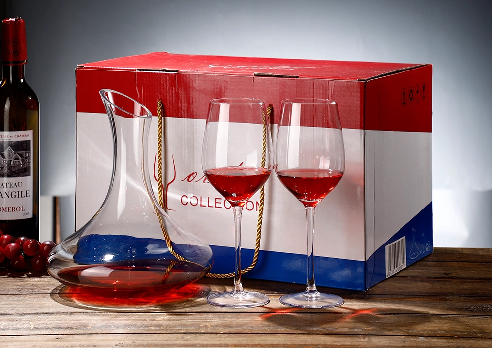 wine glasses and decanter gift box set banner