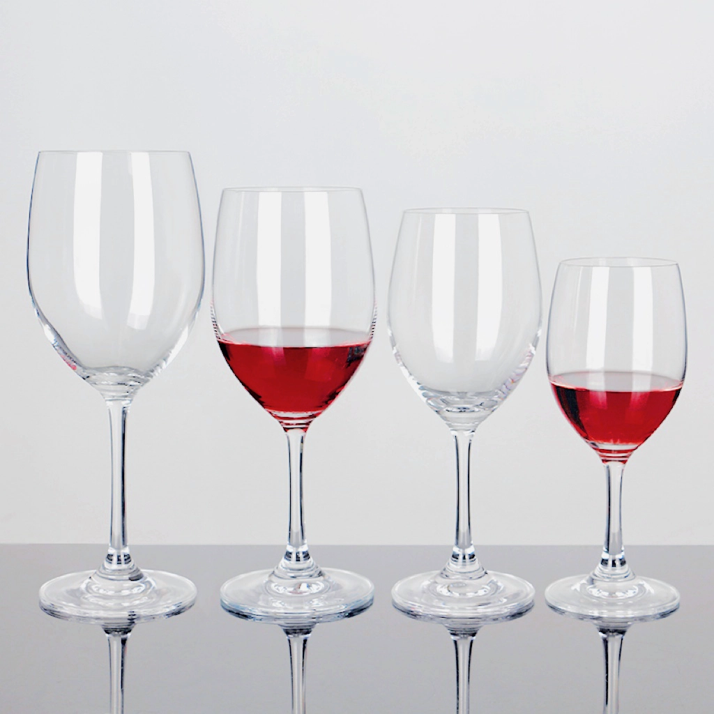 Kurşun Ücretsiz Kristal 250ml 350ml 450ml 540ml Bordeaux Şarap Gemisi Set Gemi için Hazır