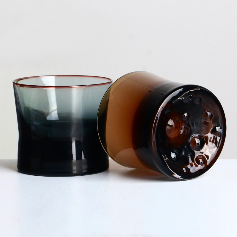 Cristallo senza piombo da 150 ml da 5 once di vetro whisky marrone color tazza pesante