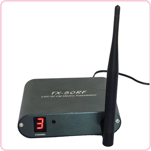 أحدث 3 قنوات خيار الطاقة العالية اللاسلكية 500 متر نطاق عمل TX-50RF لحزب الديسكو الصامت والأحداث
