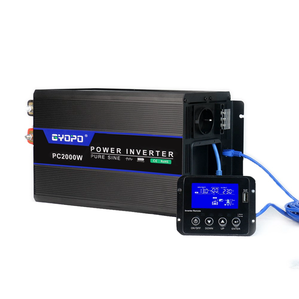 12V 2000W UPS Inverter Chargers w/Detachable LCD - COPY - k4cdsg