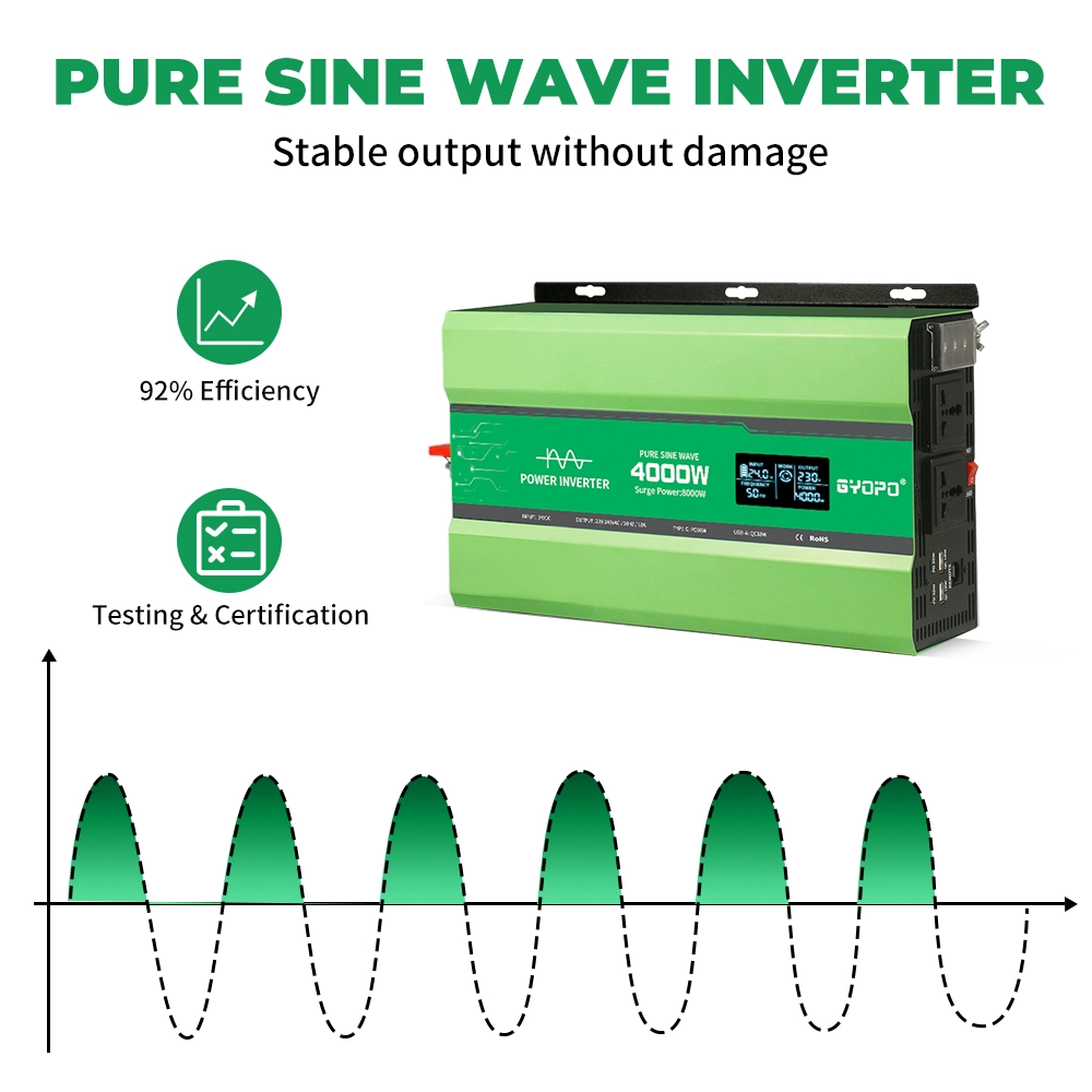 12V 220V 4000W Pure Sine Power Inverter