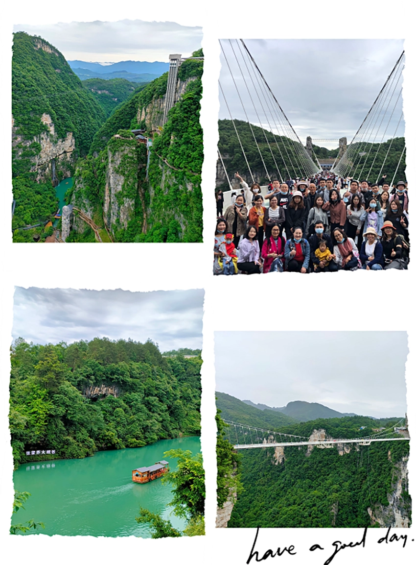 Sunny Glassware annual traveling in Zhangjiajie