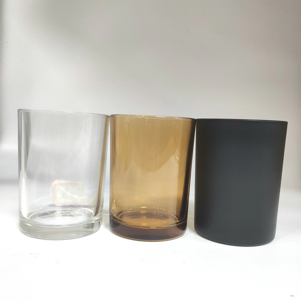 colored glass jars for candle making 11 oz