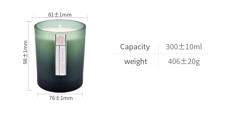 10oz 300ml Frosted Colored Glass candle containers home decor 10oz 300ml Frosted Colored Glass candle containers home decor