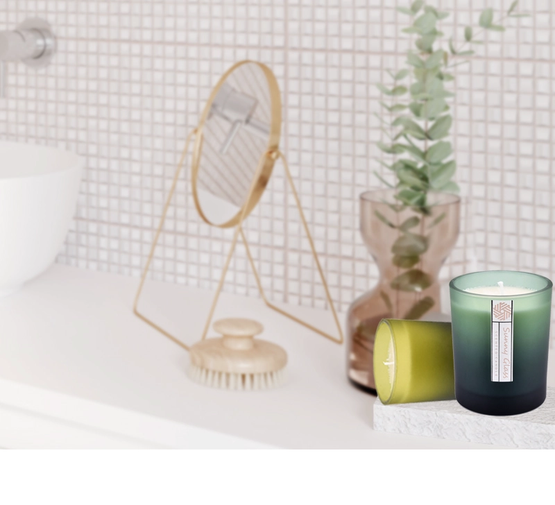 10oz 300ml Frosted Colored Glass candle containers home decor 10oz 300ml Frosted Colored Glass candle containers home decor