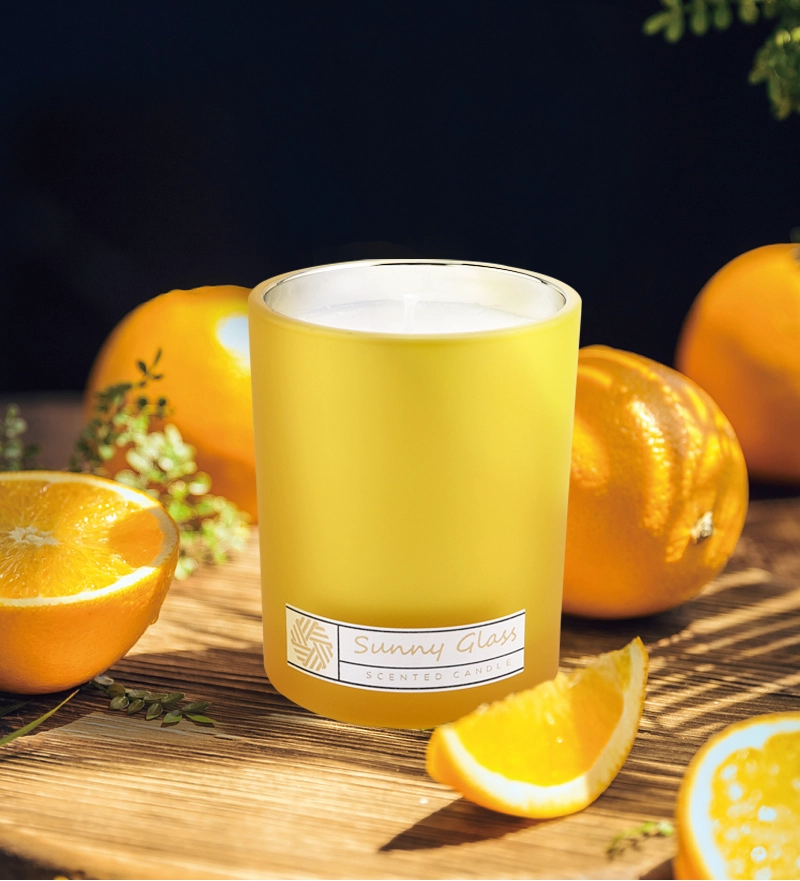 Unique glass candle jars wholesale custom color inside eletroplated