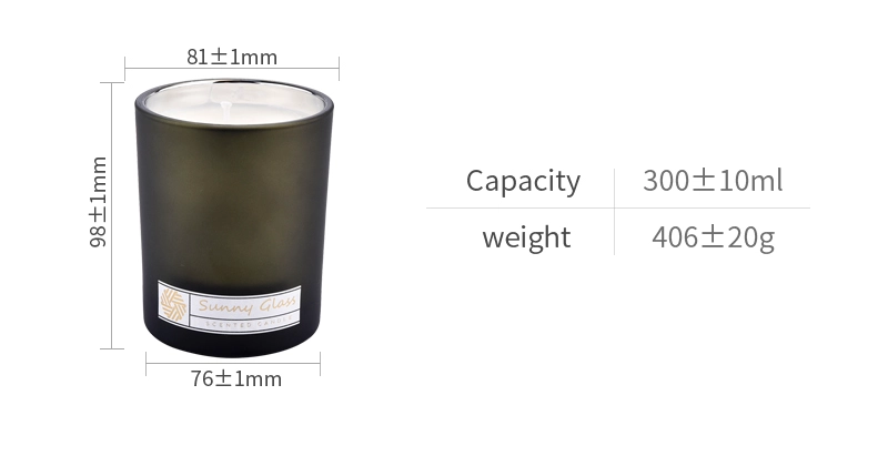 Unique glass candle jars wholesale custom color inside eletroplated