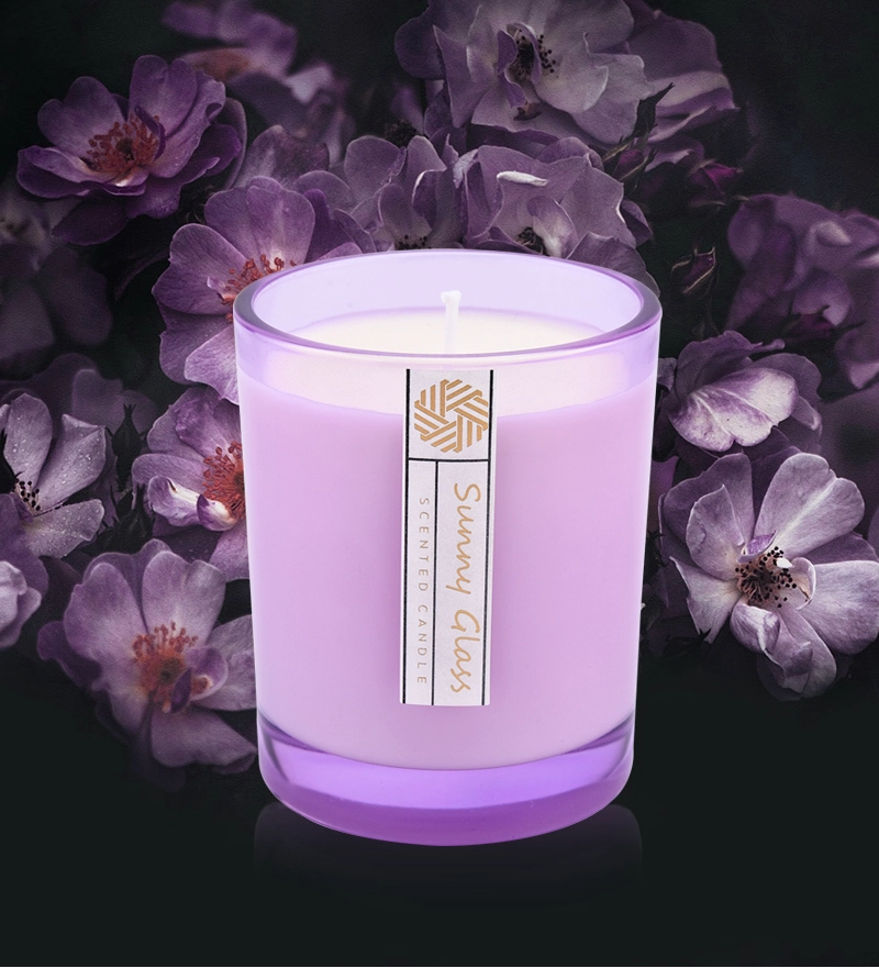 10 oz 300ml modern glass candle vessels garden decor customized color