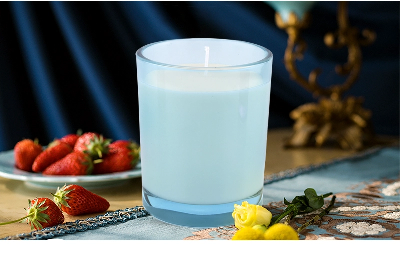 10 oz 300ml modern glass candle vessels garden decor customized color