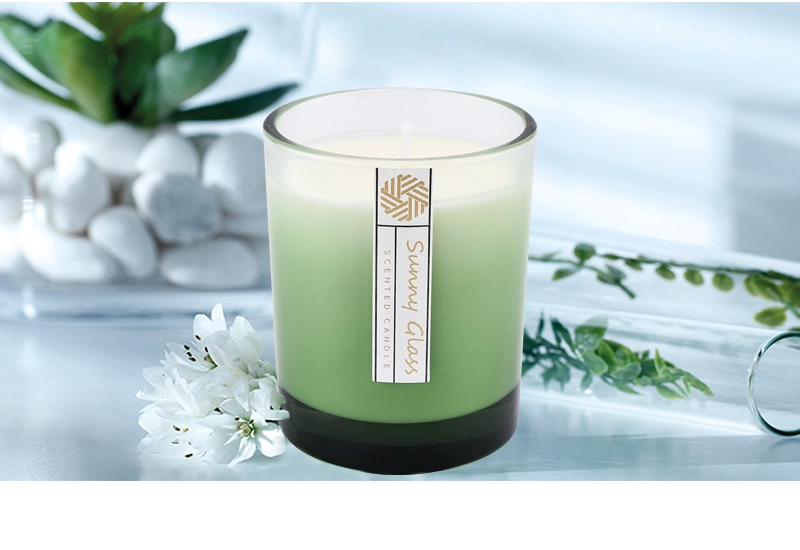 Custom candle glass jars gradient ramp decor 300ml Custom candle glass jars gradient ramp decor 300ml