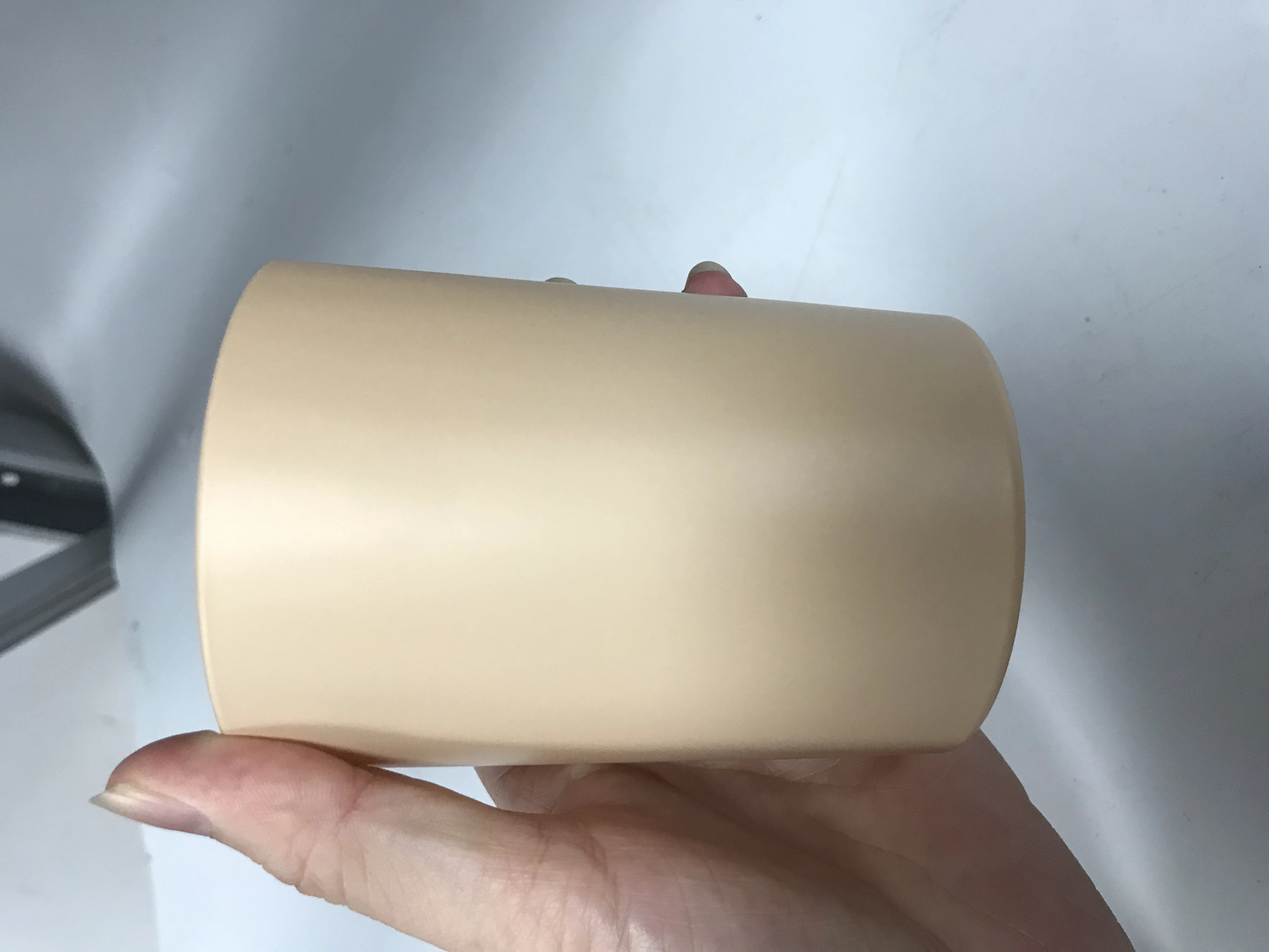 Matte color sprayed overall glass candle jars with thick wall Matte color sprayed overall glass candle jars with thick wall
