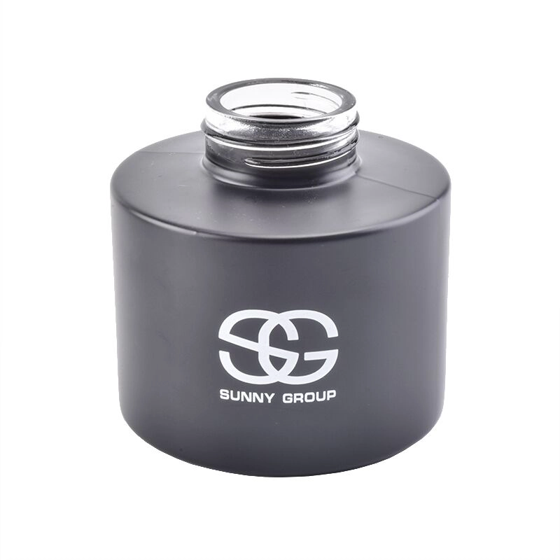 round black matte glass reed diffuser bottle 100ml 150ml 200ml 250ml