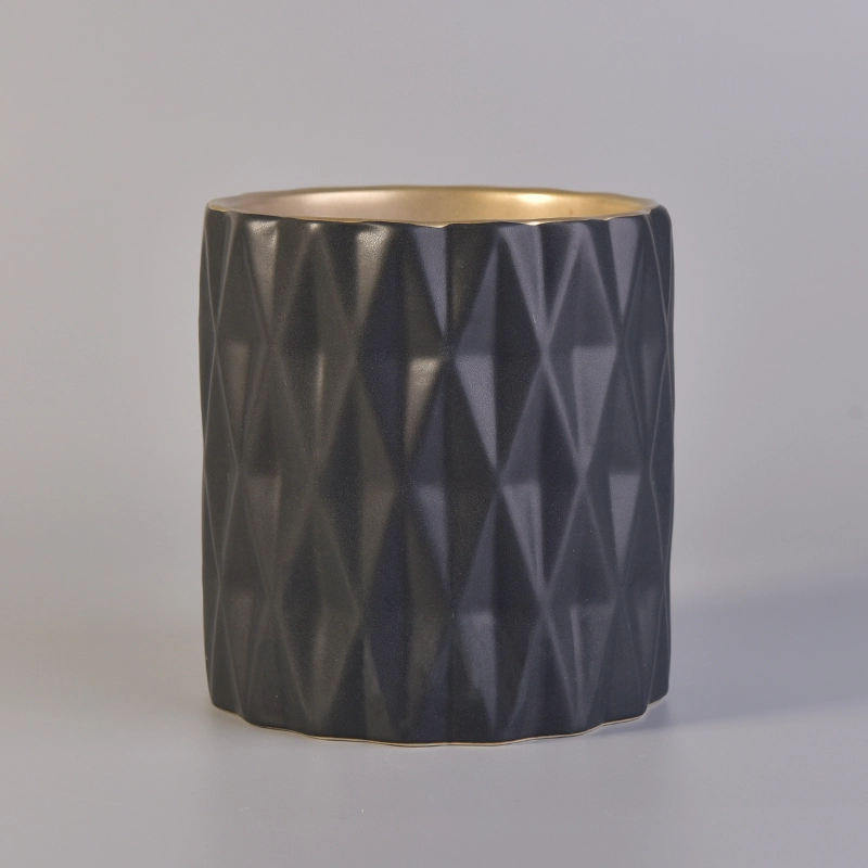 Luksusowy Matowy Czarny Ceramiczny Dostawca Jar